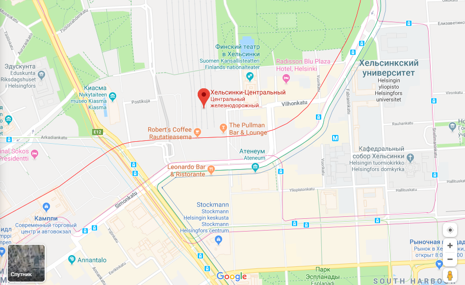 Карта района ЖД