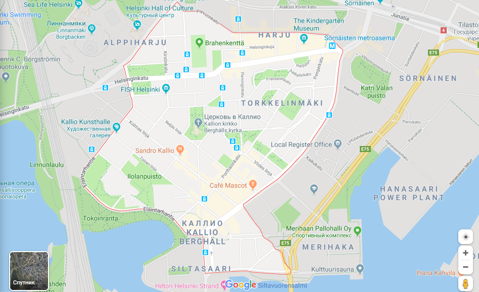 Карта Каллио
