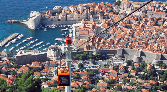 Фуникулер в Дубровнике на гору СРДЖ