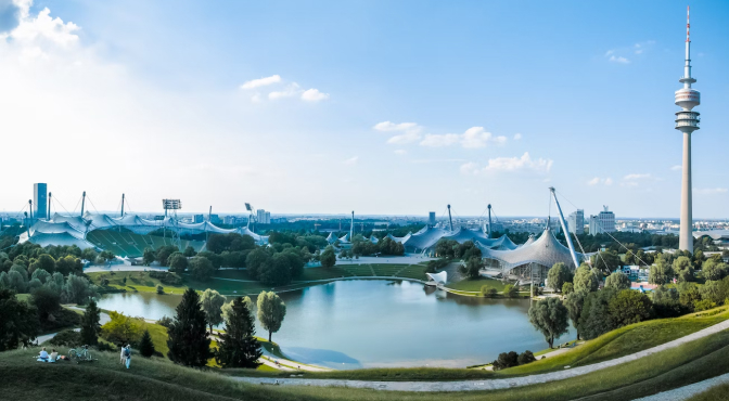 Олимпийский парк в Мюнхене Олимпийский парк в Мюнхене
