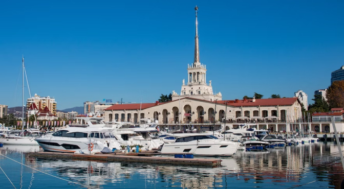 Морской порт в Сочи