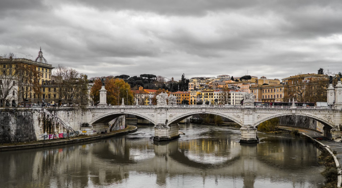 Вид с крыши Замка Святого Ангела в Риме Вид с крыши Замка Святого Ангела в Риме